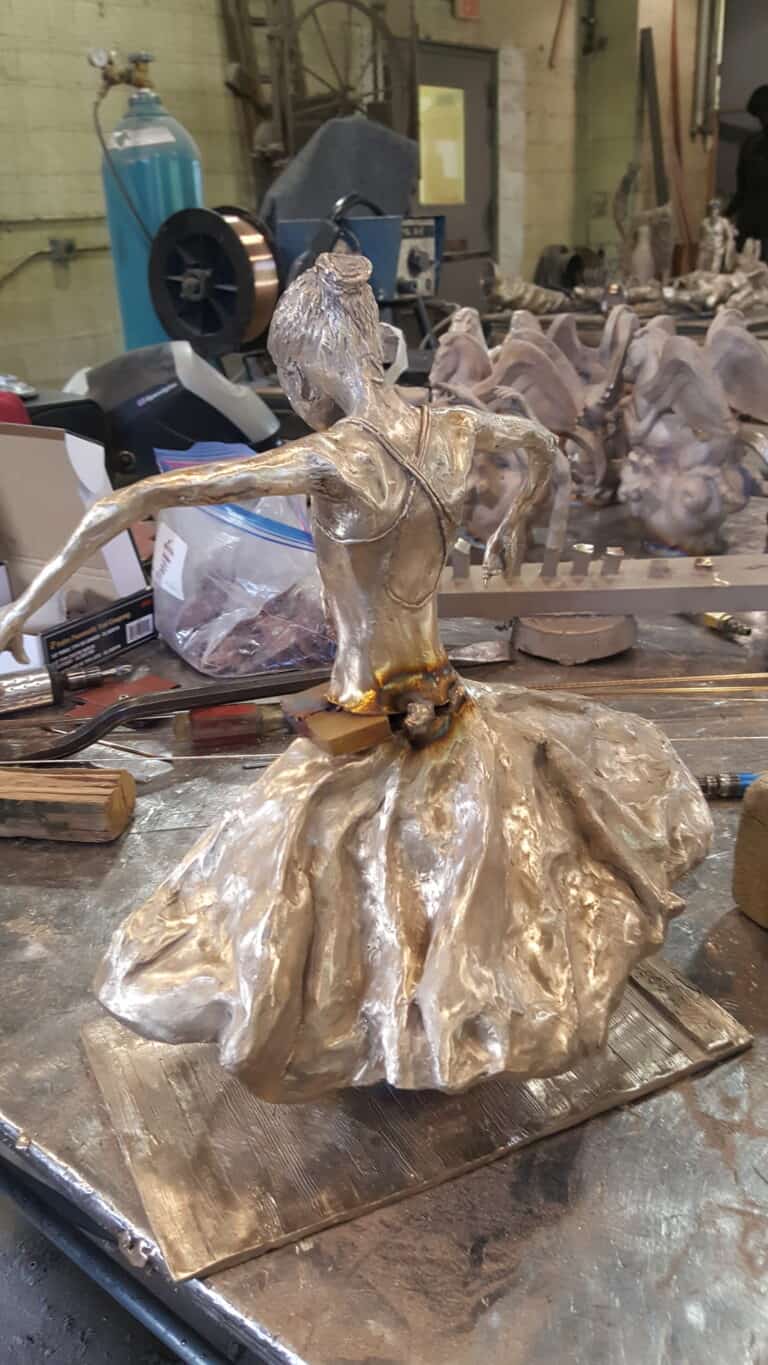 Laura Teste Contemporary Bronze Sculpture Inhale Deep