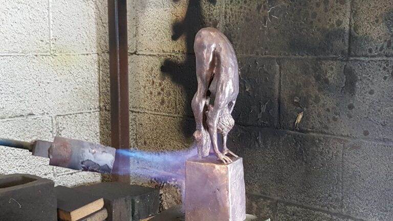 Laura Teste Bronze Contemporary Sculpture Grounded