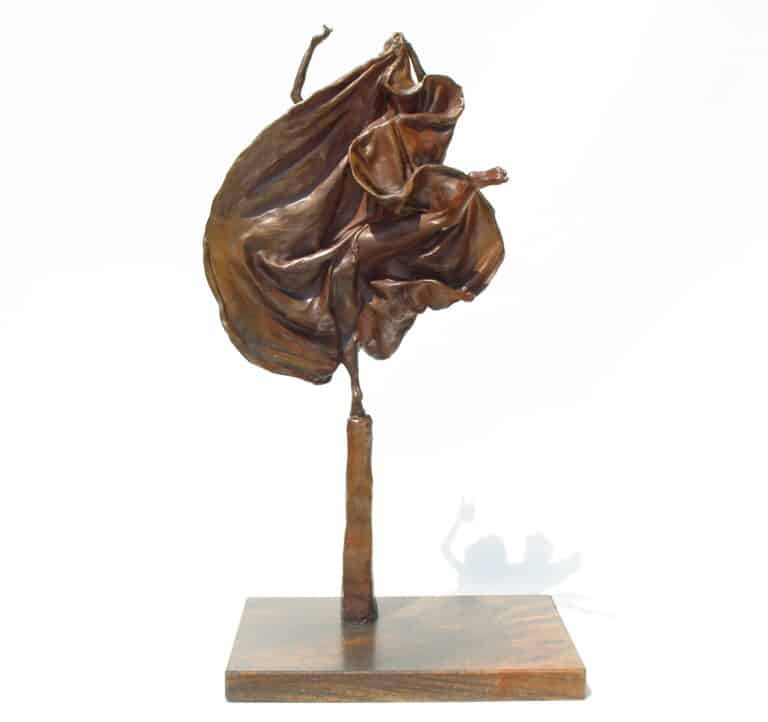 Laura Teste Bronze Contemporary Sculpture Blue SKy