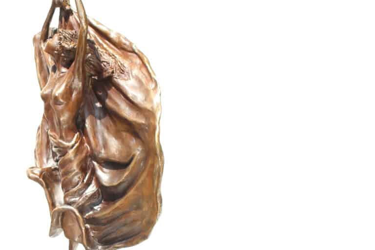 Laura Teste Bronze Contemporary Sculpture Blue SKy