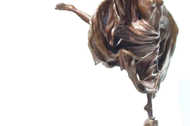 Laura Teste Bronze Contemporary Sculpture Blue SKy
