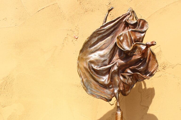 Laura Teste Bronze Contemporary Sculpture Blue SKy