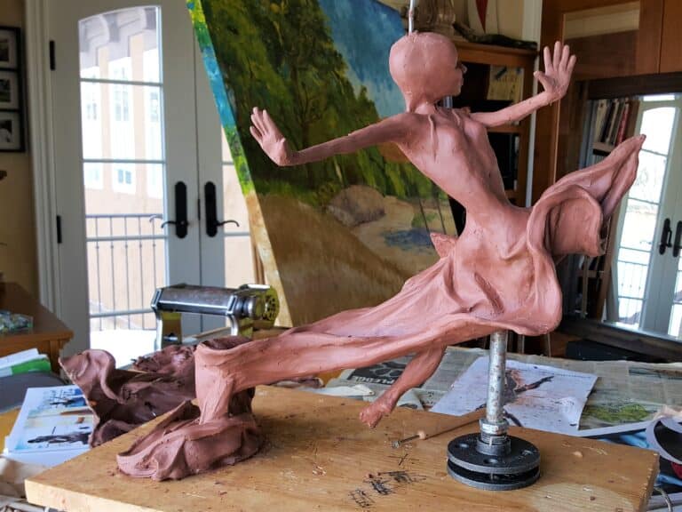 Laura Teste Bronze Contemporary Sculpture BREATHLESS