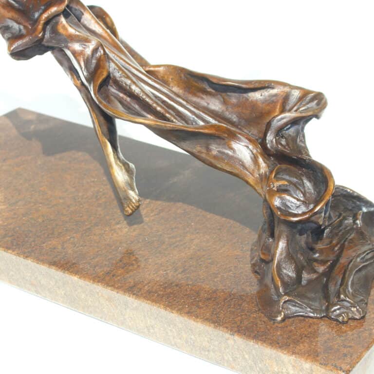 Laura Teste Bronze Contemporary Sculpture BREATHLESS