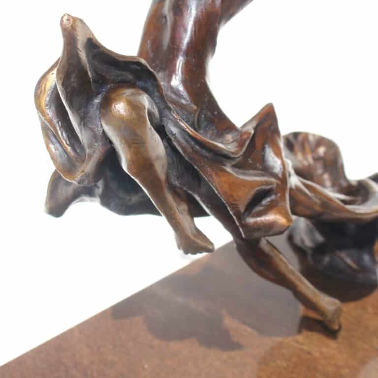 Laura Teste Bronze Contemporary Sculpture BREATHLESS