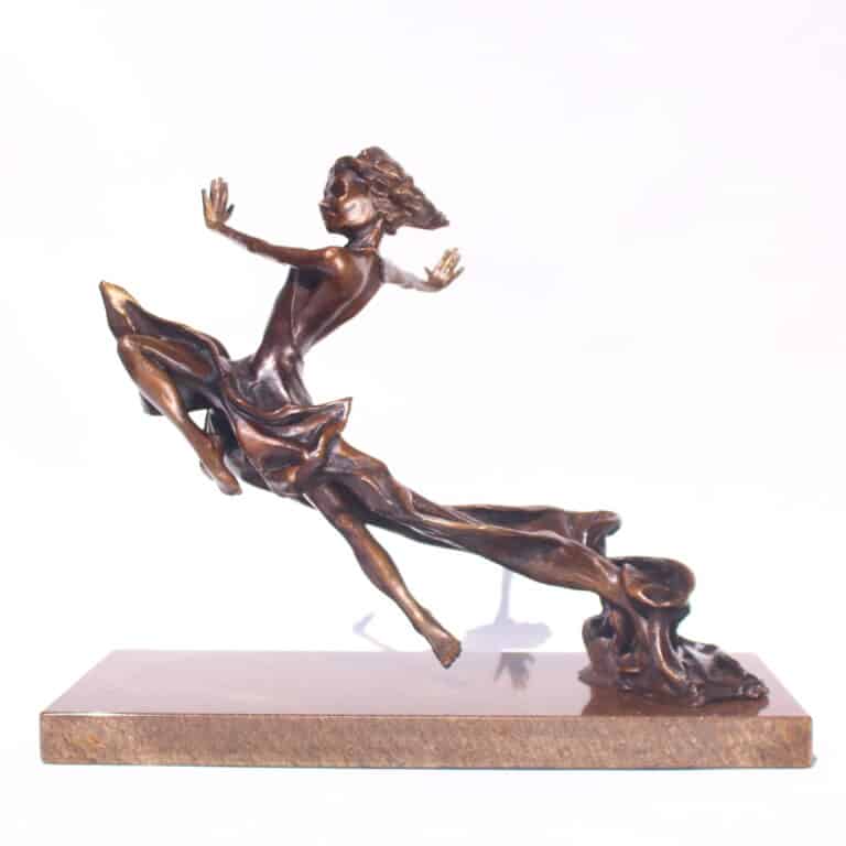 Laura Teste Bronze Contemporary Sculpture BREATHLESS