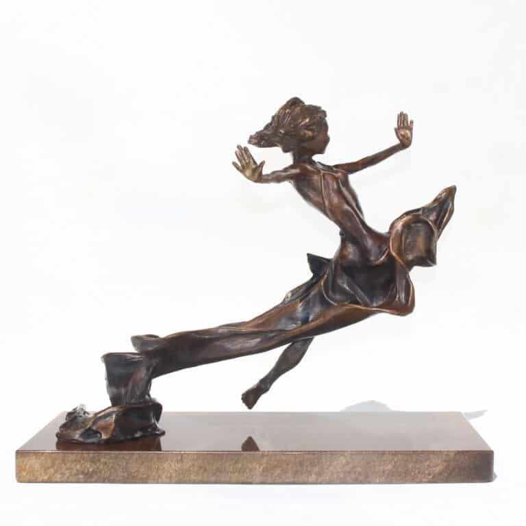 Laura Teste Bronze Contemporary Sculpture BREATHLESS