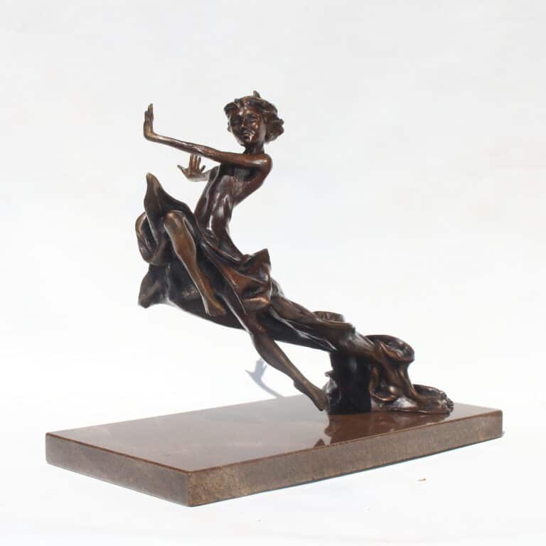 Laura Teste Bronze Contemporary Sculpture BREATHLESS