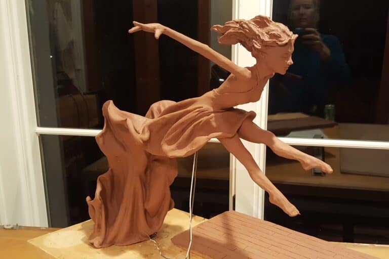 Laura Teste Contemporary Bronze Sculpture The Graduate