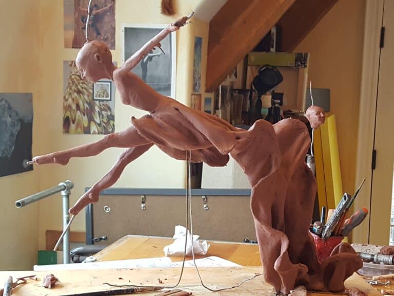 Laura Teste Contemporary Bronze Sculpture The Graduate