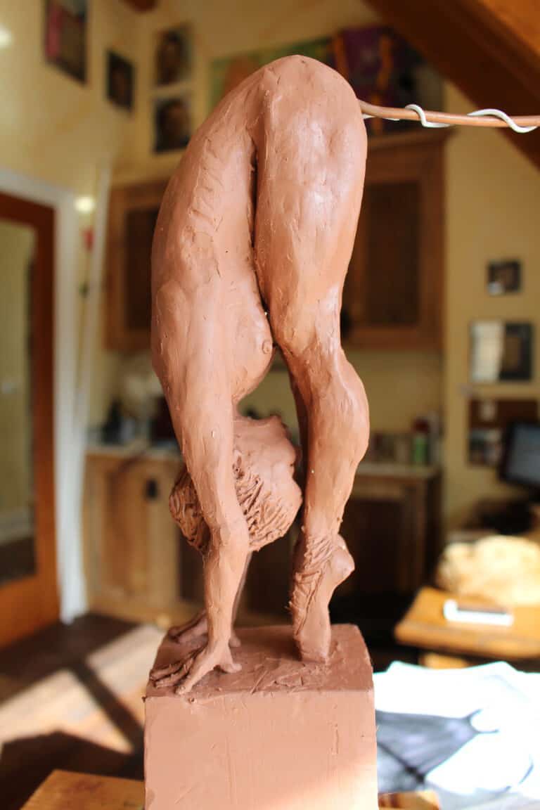 Laura Teste Bronze Contemporary Sculpture Grounded