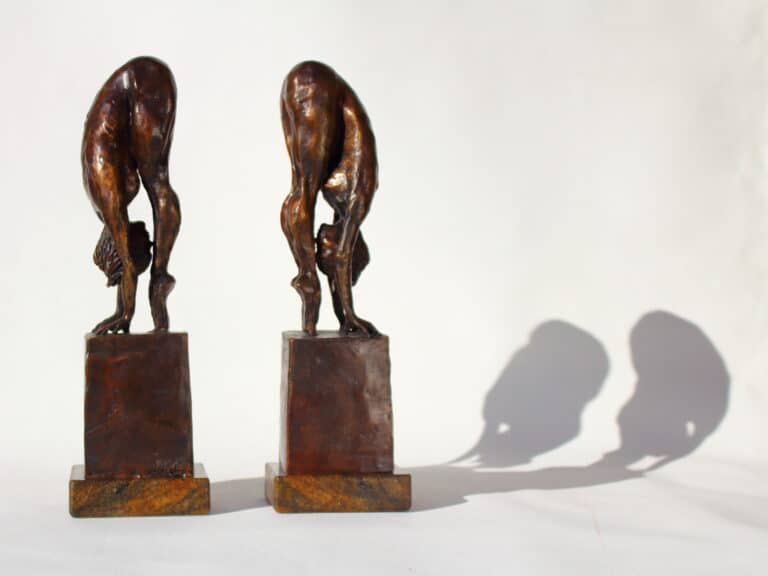 Laura Teste Bronze Contemporary Sculpture Grounded