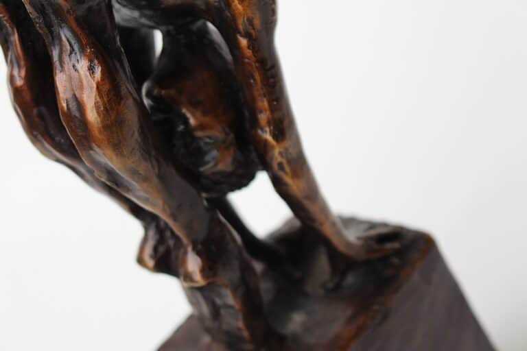 Laura Teste Bronze Contemporary Sculpture Grounded