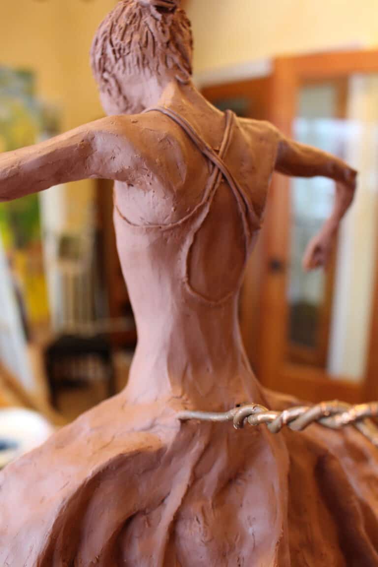 Laura Teste Contemporary Bronze Sculpture Inhale Deep