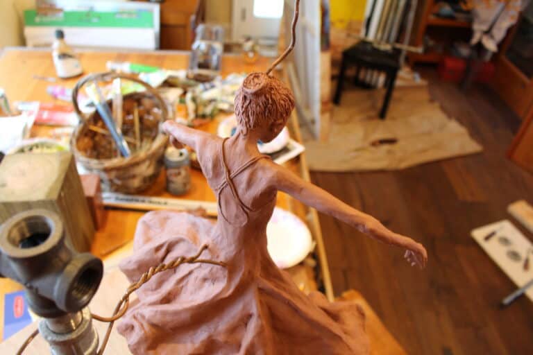 Laura Teste Contemporary Bronze Sculpture Inhale Deep