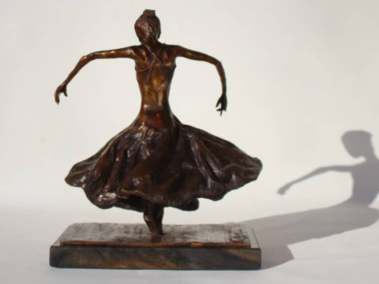 Laura Teste Contemporary Bronze Sculpture Inhale Deep