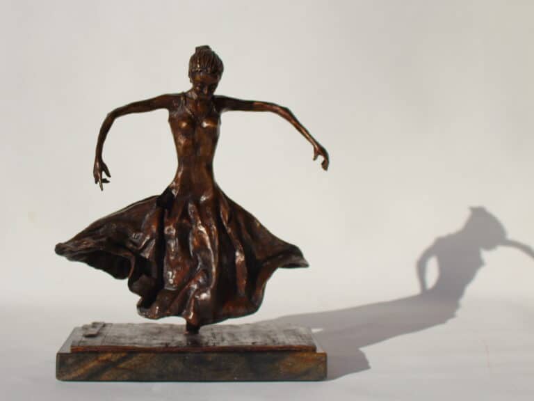 Laura Teste Contemporary Bronze Sculpture Inhale Deep