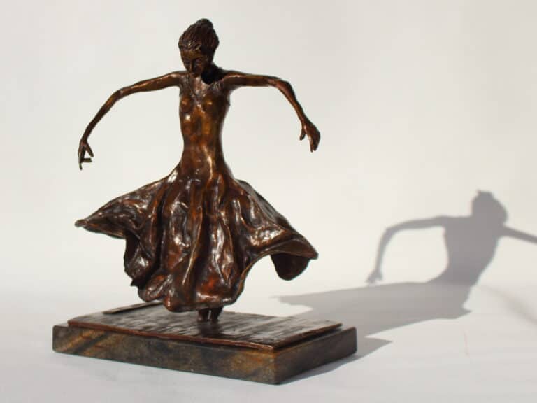 Laura Teste Contemporary Bronze Sculpture Inhale Deep