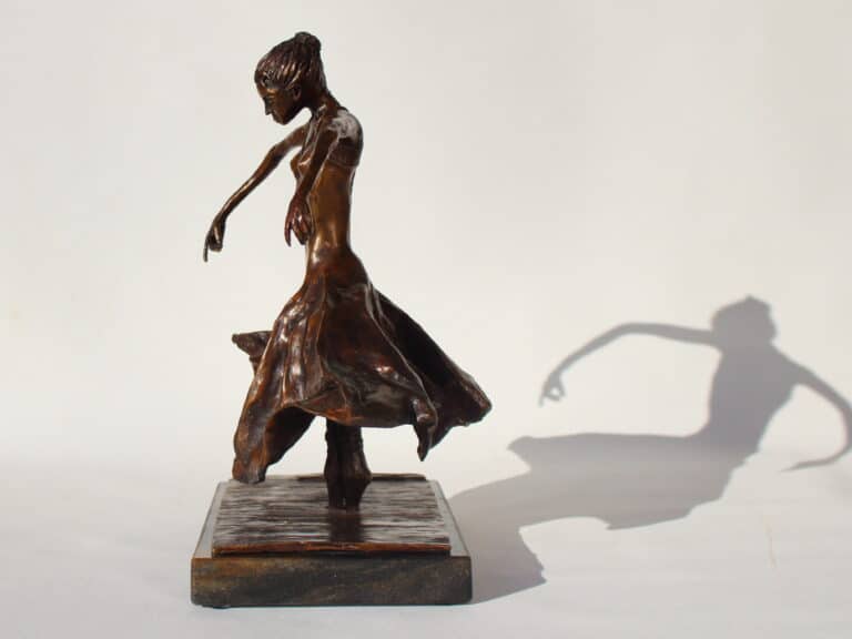 Laura Teste Contemporary Bronze Sculpture Inhale Deep