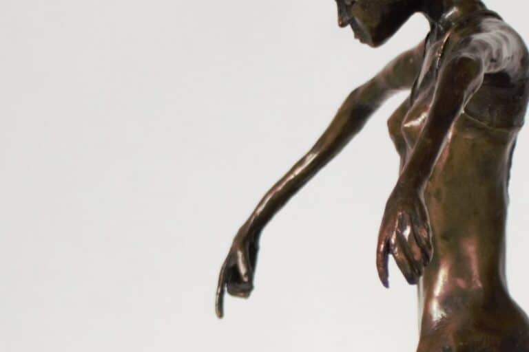 Laura Teste Contemporary Bronze Sculpture Inhale Deep