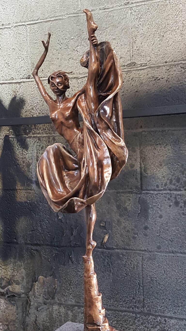 Laura Teste Contemporary Bronze Sculpture Up All Night