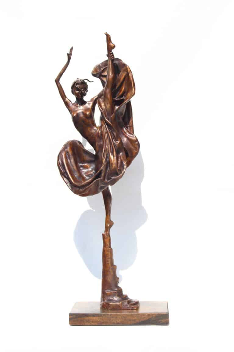 Laura Teste Contemporary Bronze Sculpture Up All Night