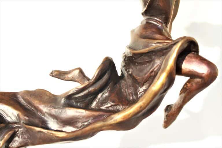 Laura Teste Bronze Contemporary Sculpture Saw Lightning