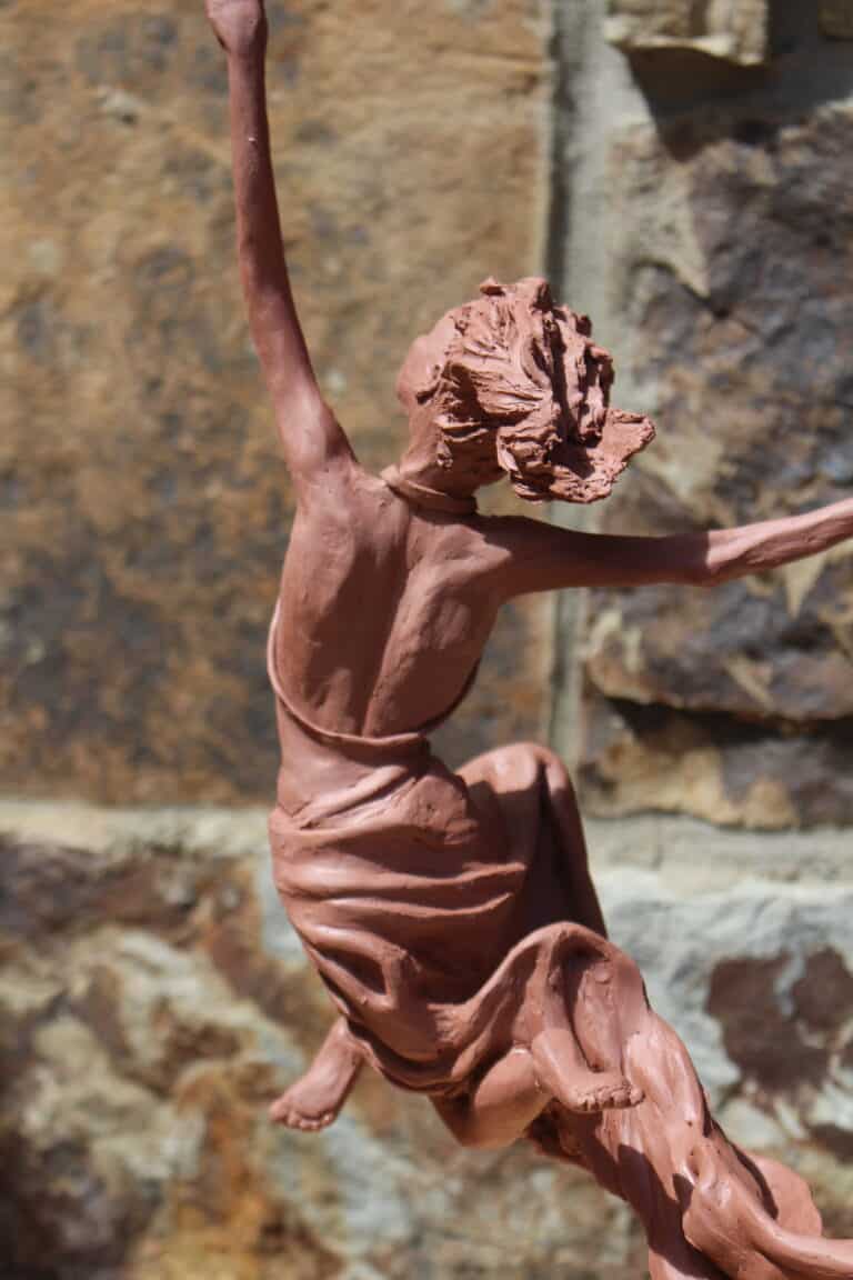 Laura Teste Bronze Contemporary Sculpture Saw Lightning