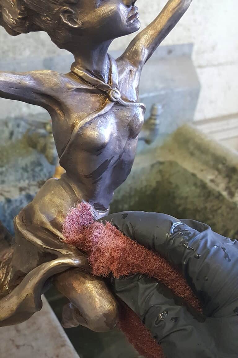 Laura Teste Bronze Contemporary Sculpture Saw Lightning