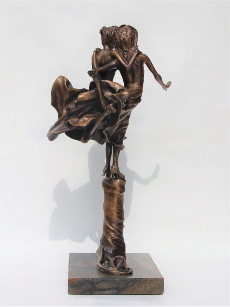 Laura Teste Contemporary Bronze Sculpture tIED IN kNOTS