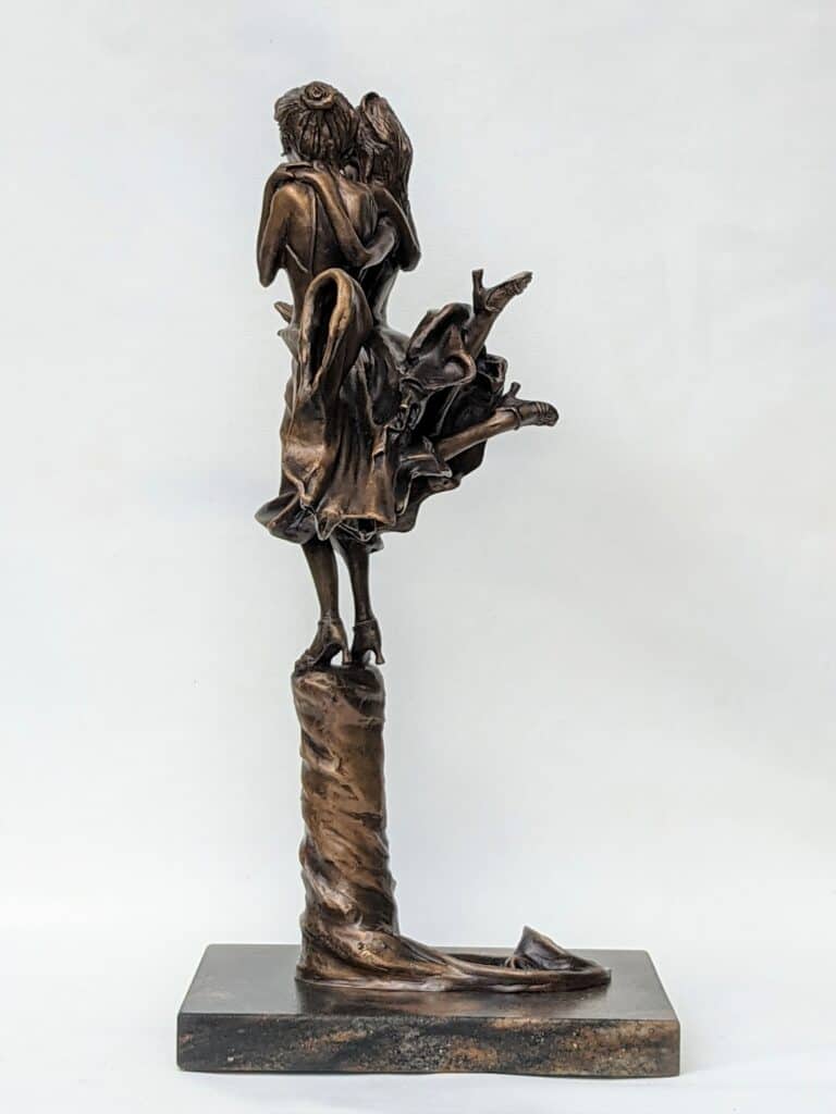 Laura Teste Contemporary Bronze Sculpture tIED IN kNOTS