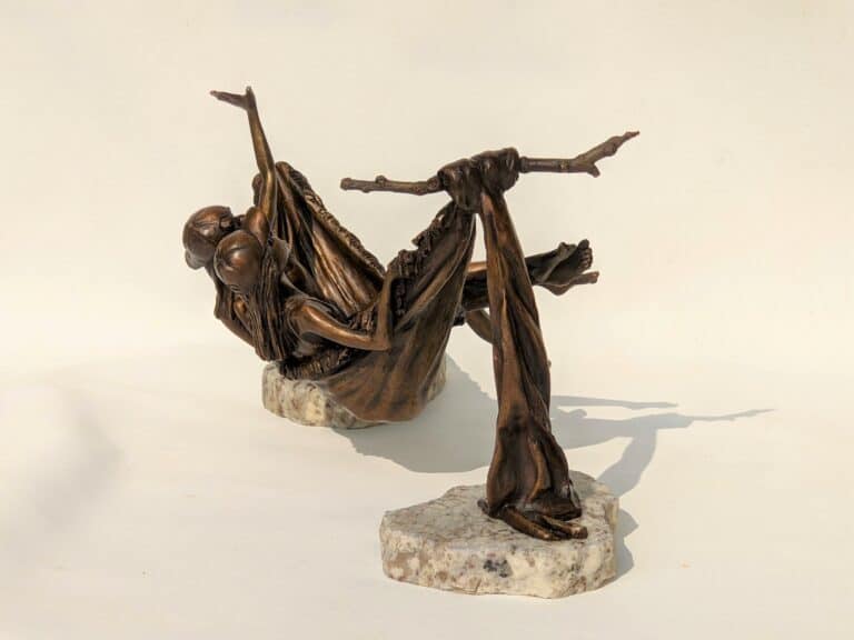 Laura Teste Contemporary Bronze Sculpture The HAMMOCK