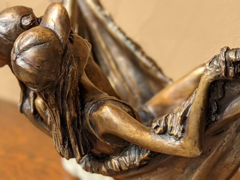 Laura Teste Contemporary Bronze Sculpture The HAMMOCK