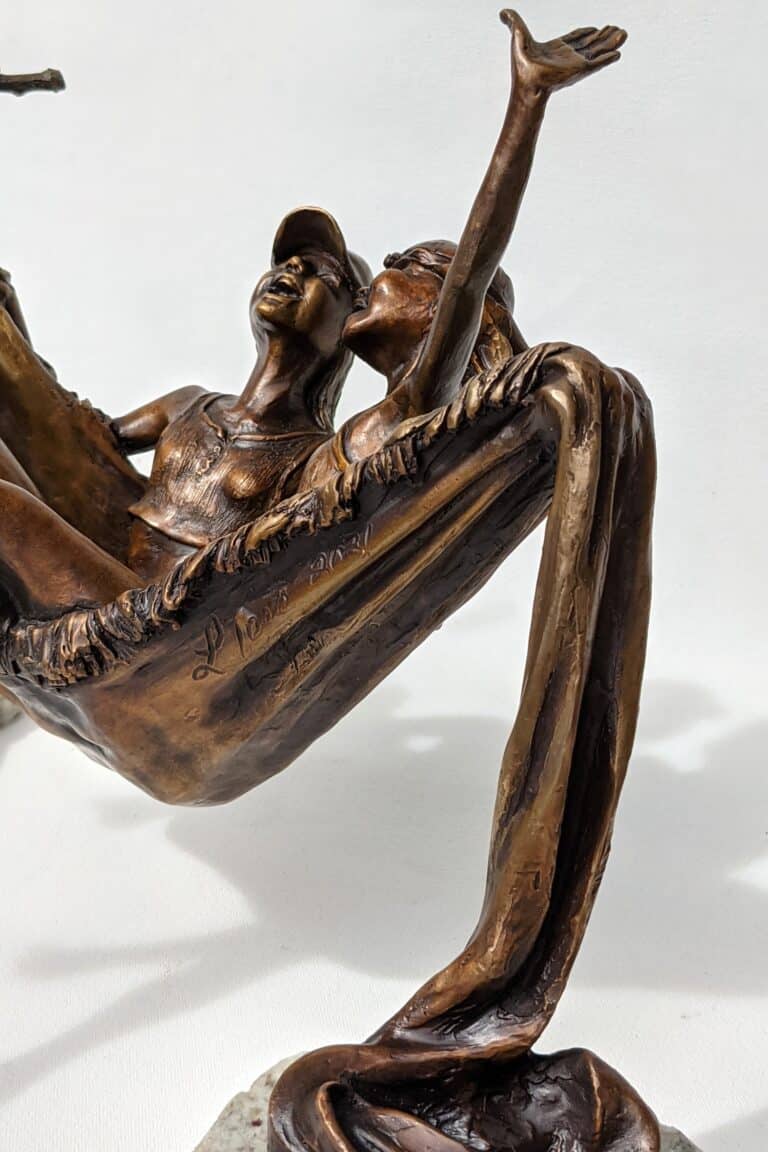 Laura Teste Contemporary Bronze Sculpture The HAMMOCK