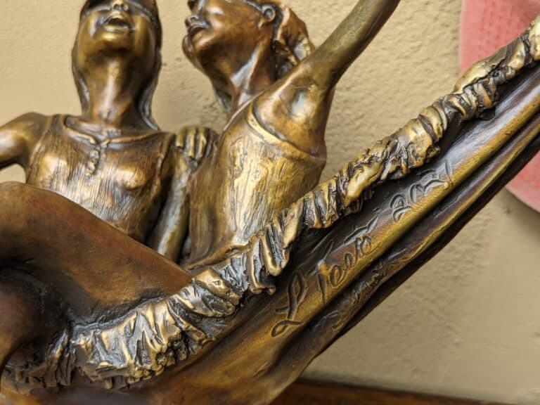 Laura Teste Contemporary Bronze Sculpture The HAMMOCK