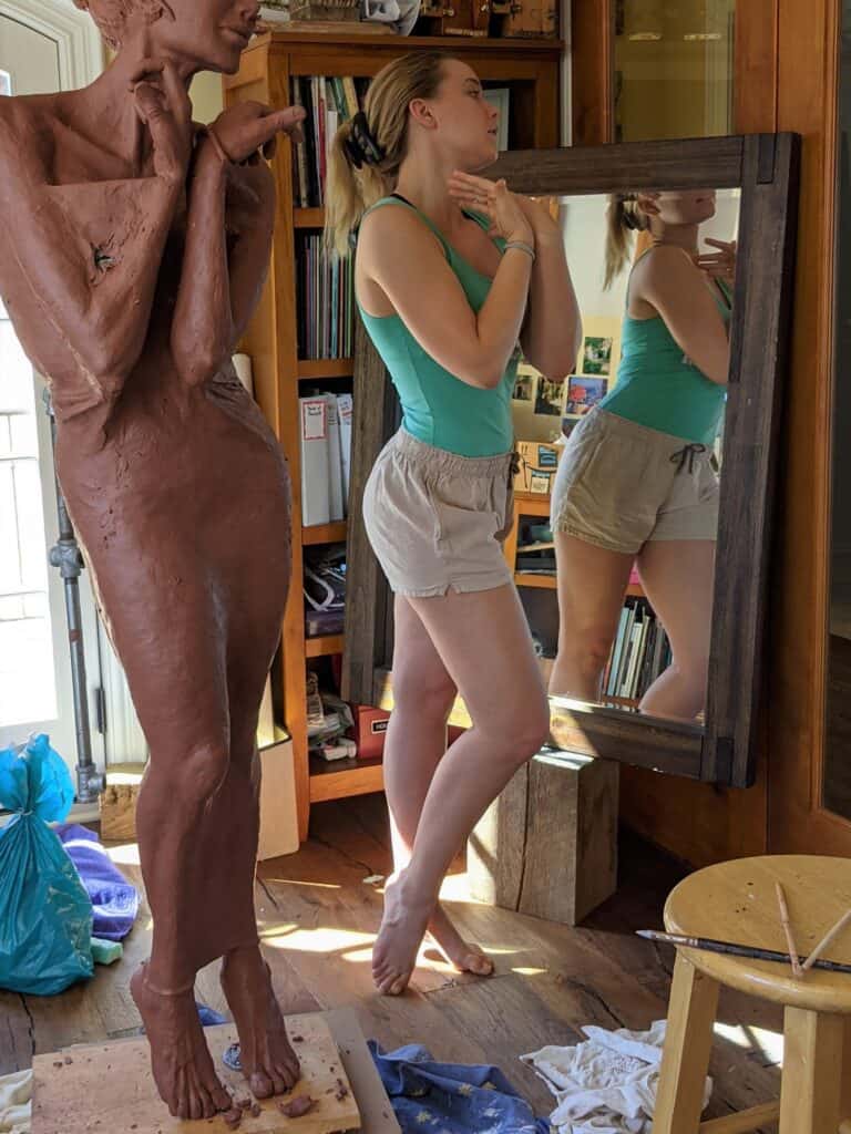 Laura Teste Contemporary Bronze Sculpture Inner Muse Clayton NC