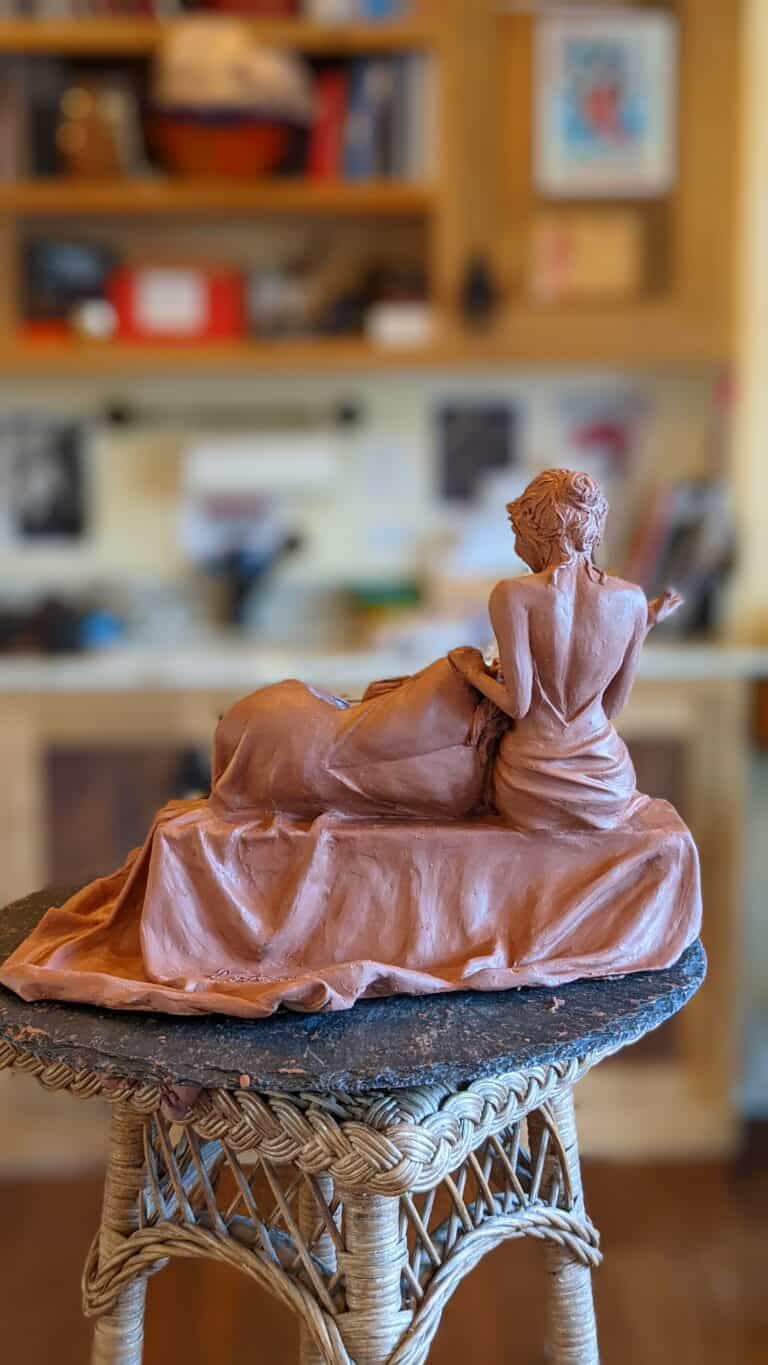 Laura Teste Contemporary Bronze Sculpture Heart to Heart