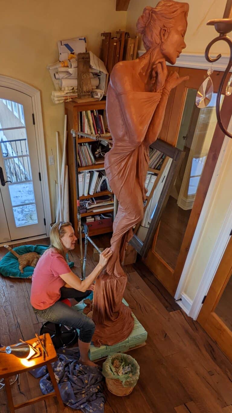 Laura Teste Contemporary Bronze Sculpture Inner Muse Clayton NC