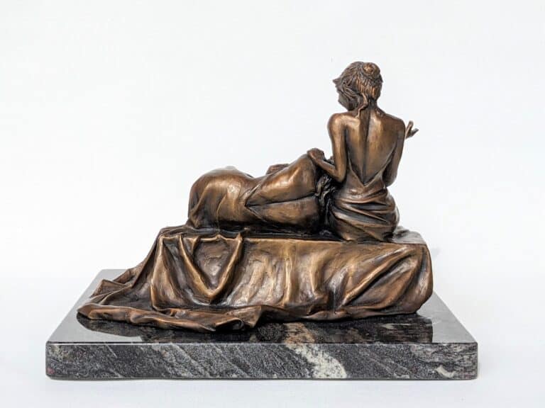 Laura Teste Contemporary Bronze Sculpture Heart to Heart