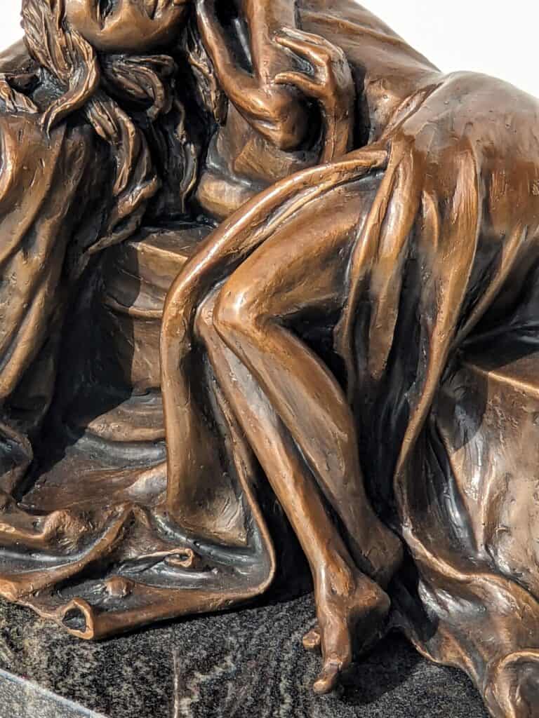 Laura Teste Contemporary Bronze Sculpture Heart to Heart