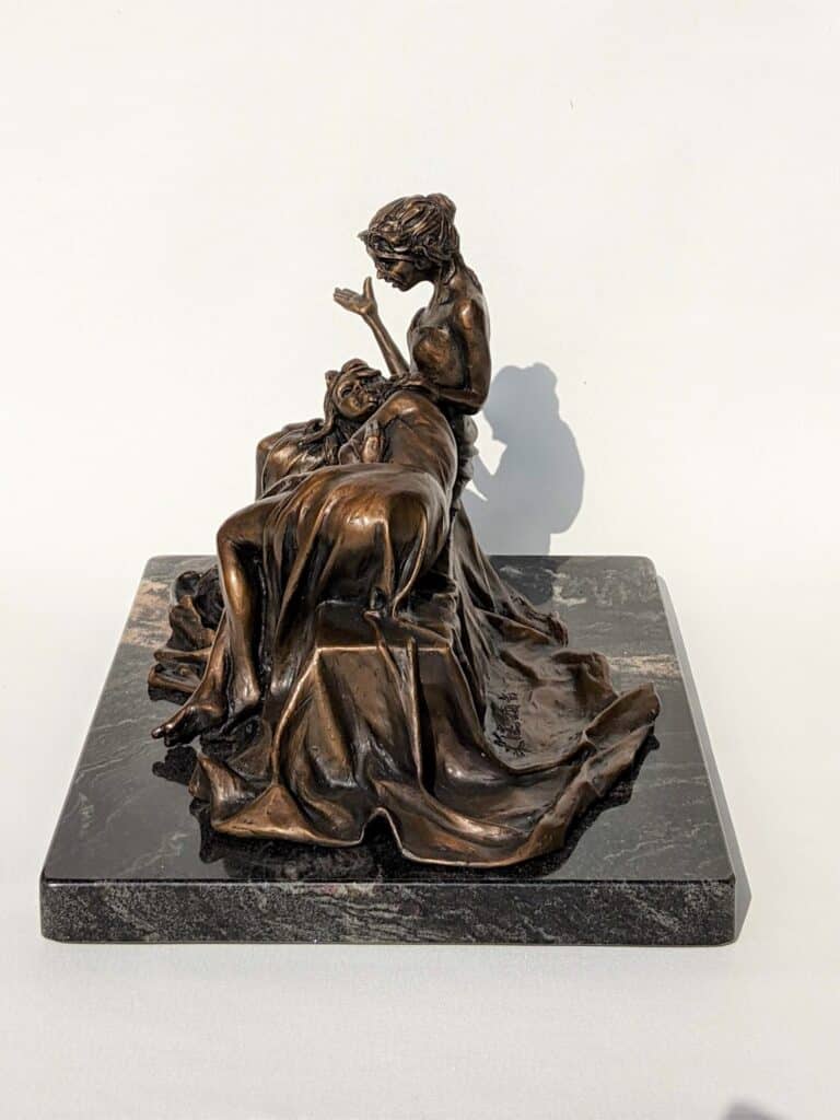 Laura Teste Contemporary Bronze Sculpture Heart to Heart