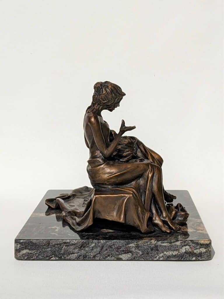 Laura Teste Contemporary Bronze Sculpture Heart to Heart