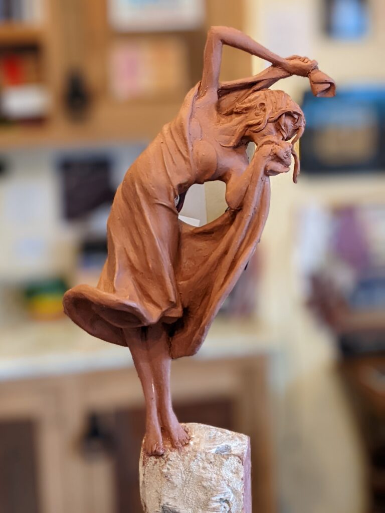 Laura Teste Contemporary Bronze Sculpture Sea Cliff Sea Sisters