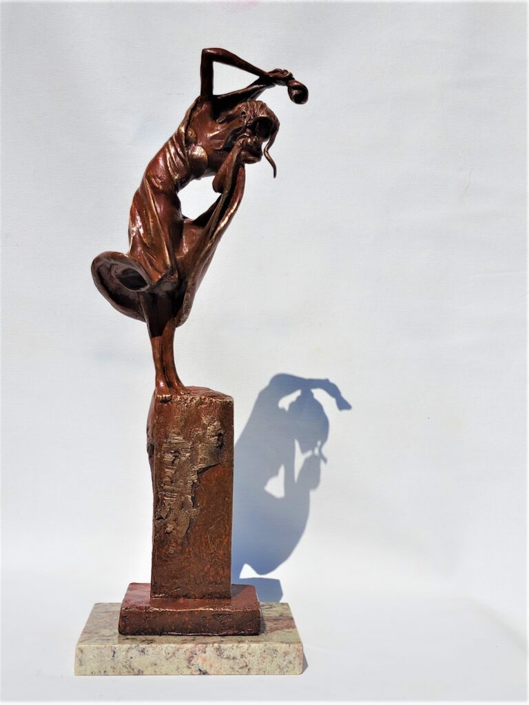 Laura Teste Contemporary Bronze Sculpture Sea Cliff Sea Sisters
