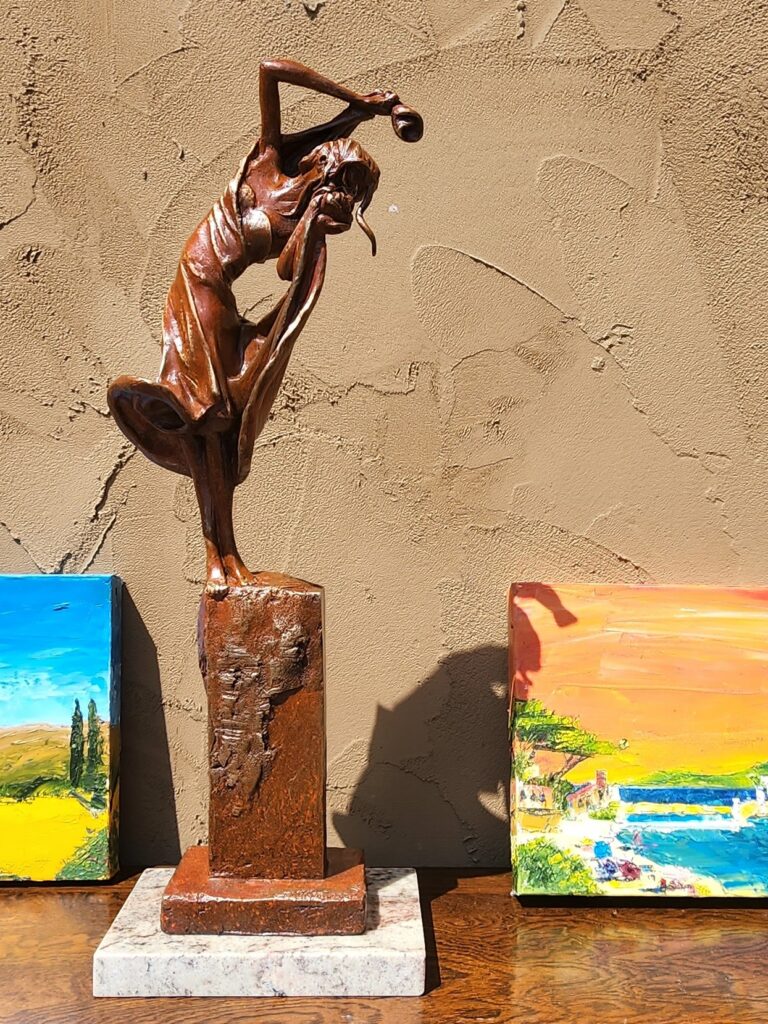 Laura Teste Contemporary Bronze Sculpture Sea Cliff Sea Sisters