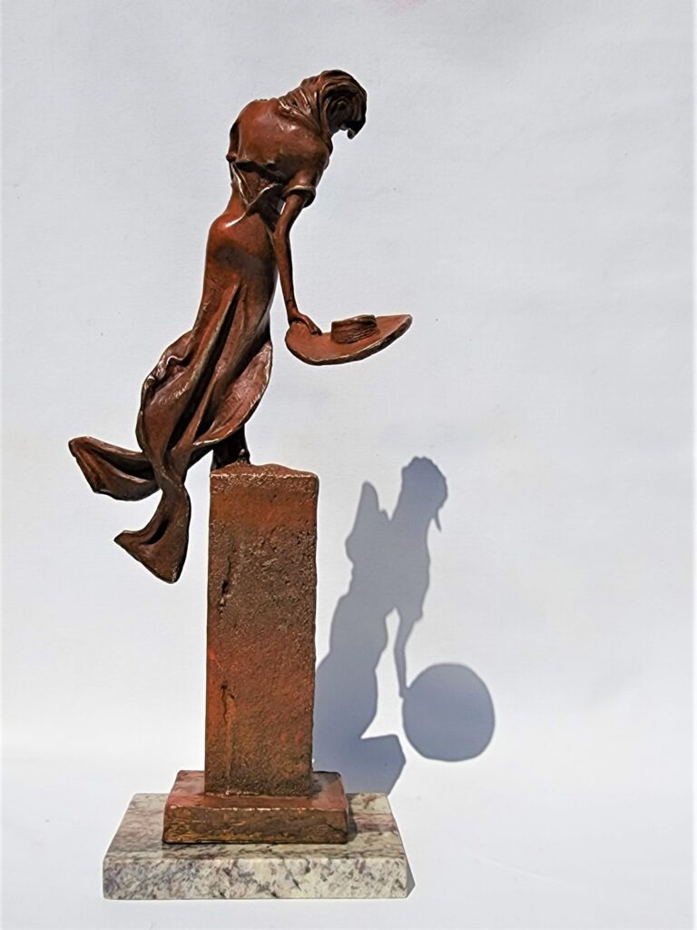 Laura Teste Contemporary Bronze Sculpture Sea Wind Sea Sisters