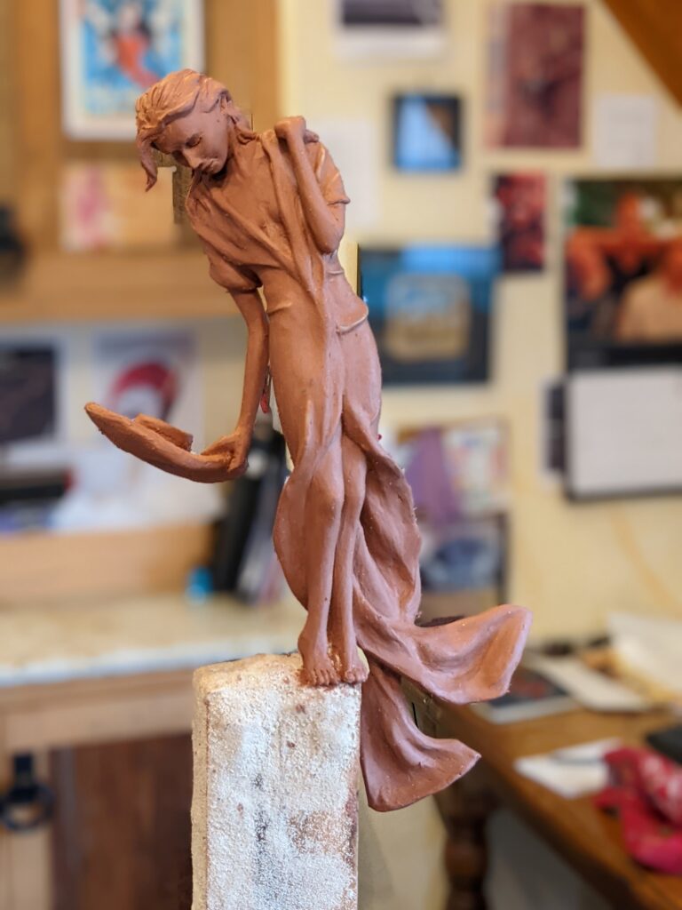 Laura Teste Contemporary Bronze Sculpture Sea Wind Sea Sisters