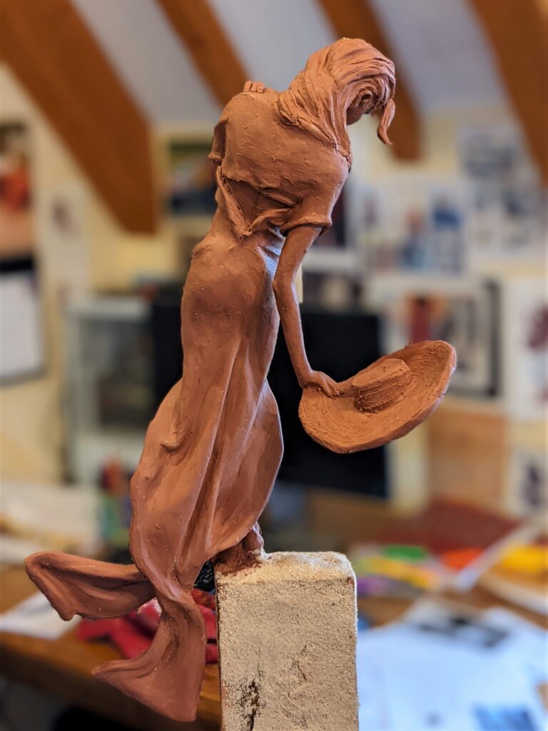 Laura Teste Contemporary Bronze Sculpture Sea Wind Sea Sisters