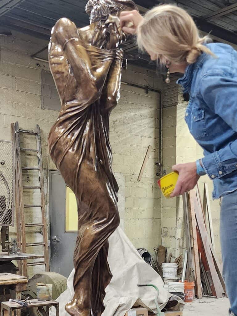 Laura Teste Contemporary Bronze Sculpture Inner Muse Clayton NC