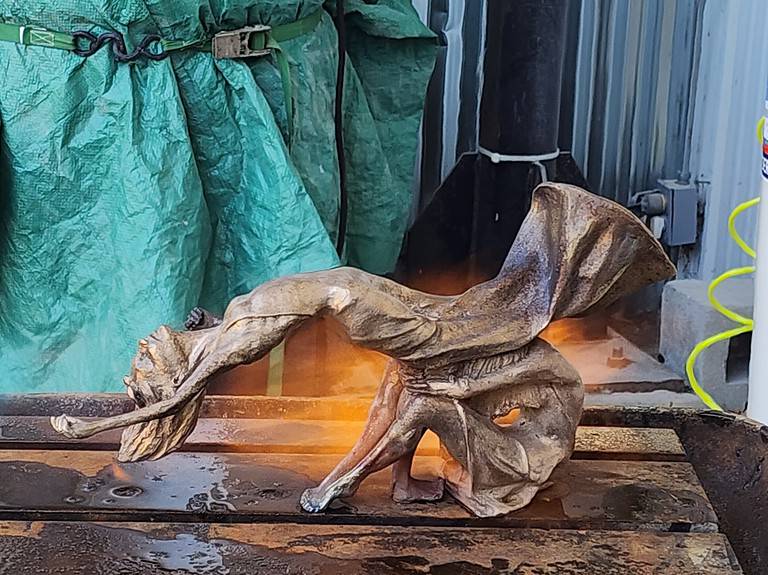 Laura Teste Contemporary Bronze Figurative Pas de Deux